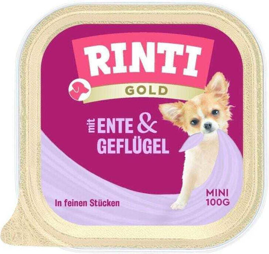 Rinti Υγρή Τροφή Σκύλων σε Ταψάκι με Πάπια 100gr