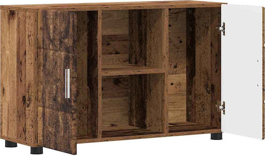 Sideboard Wooden Old Wood 88.5x30.5x55.5cm
