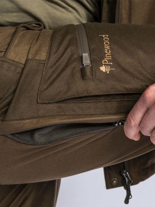 Pinewood Retriever Hunting Pants Waterproof in Green color