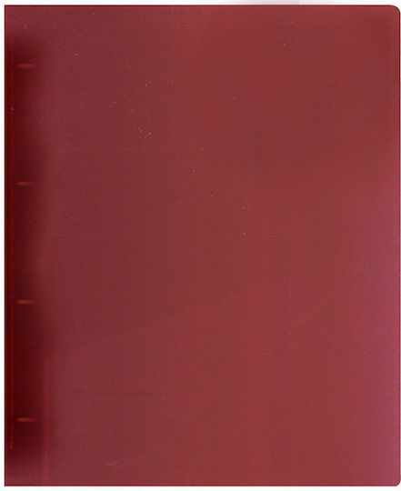 Klaser Typotrast P.p 4 Rings A4 3 Spine Red Fp15143-02