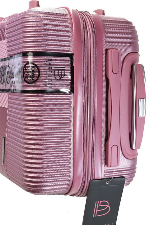 Bartuggi Reisekoffer Hart Rosa für Kabine mit 4 Rädern Höhe 55cm