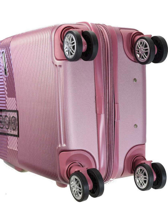 Bartuggi Reisekoffer Hart Rosa für Kabine mit 4 Rädern Höhe 55cm