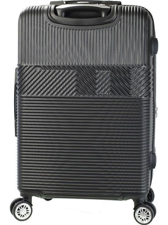 Bartuggi Medium Hard Travel Suitcase Black with 4 Wheels Height 65cm
