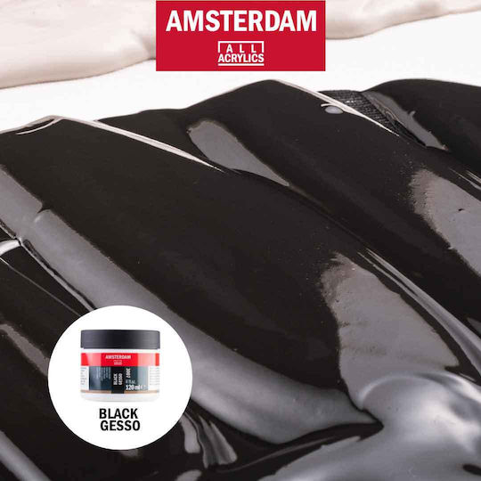 Artequipment Amsterdam AAC Gesso Black 500ml Jar 500 ml