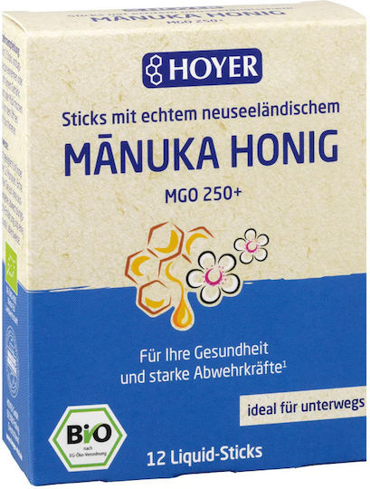 Hoyer Βιολογικό Μέλι Manuka 8gr 12τμχ