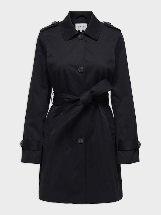 Life Women's Black Trench Coat