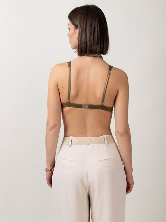 Bralette Dreieckiges Elastisches Top Olive