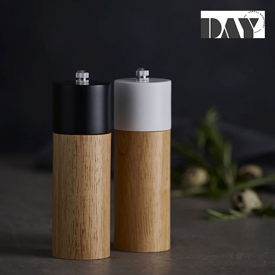 Day Μυλοι Μπαχαρικων Σετ 2 Rubberwood Δια:5x14.5εκ Συσκευασία 12 Τμχ