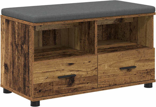Eingangsmöbel mit Bank Old Wood 80x38x46cm