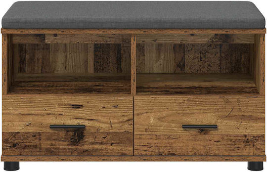 Eingangsmöbel mit Bank Old Wood 80x38x46cm