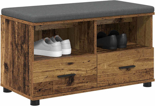 Eingangsmöbel mit Bank Old Wood 80x38x46cm