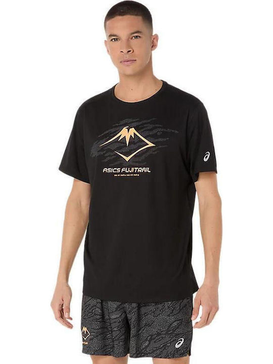 Fujitrail Αθλητικό T-shirt Μαύρο