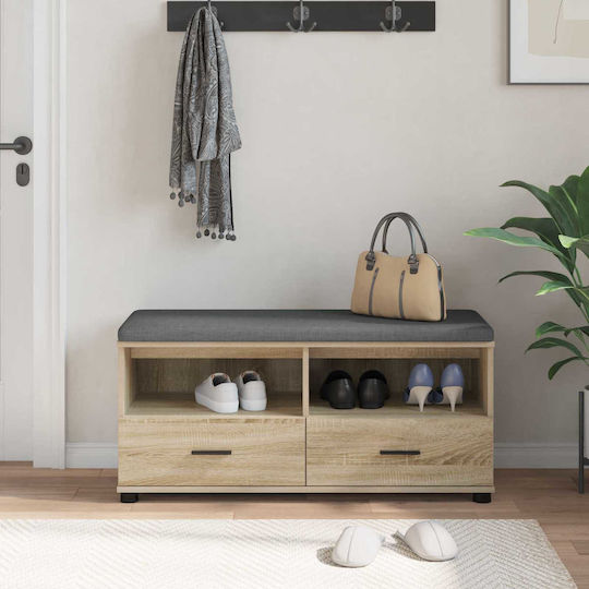 Eingangsmöbel mit Bank Sonoma Oak 100x38x46cm