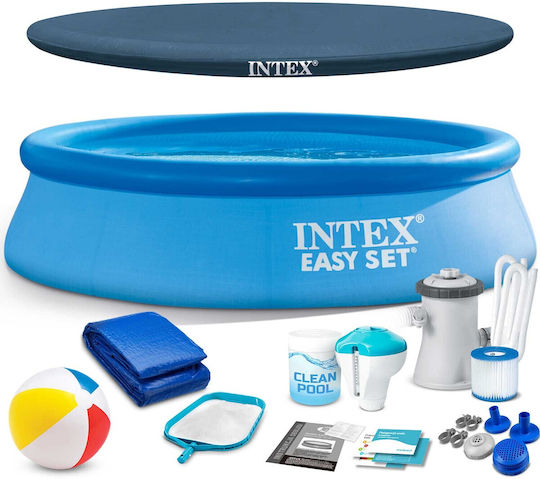 Intex Piscină Rotundă PVC Gonflabilă 244x61cm Albastră