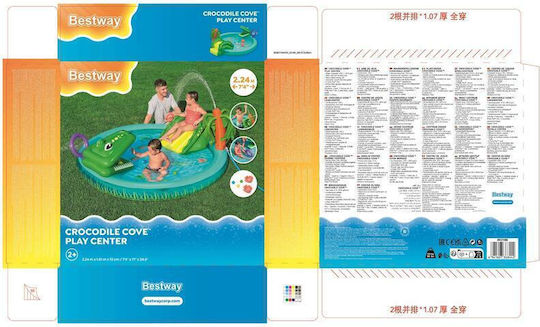 Bestway Piscină Pentru Copii Rotundă Gonflabilă 210lt 224x72cm
