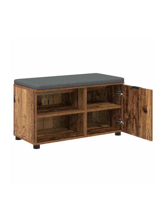 Mobilier de Intrare cu Bancă Old Wood 80x38x46cm