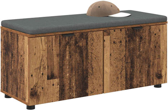 Mobilier de Intrare cu Bancă Old Wood 100x38x46cm