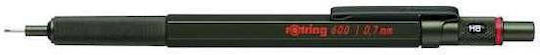 Rotring 600 Mechanical Pencil for Drawing Metallic 1pcs Green