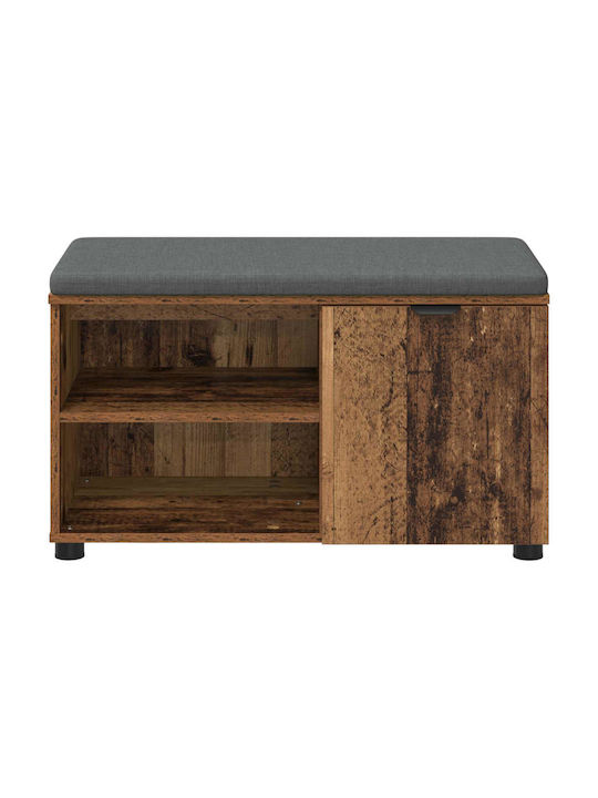 Mobilier de Intrare cu Bancă Old Wood 80x38x46cm