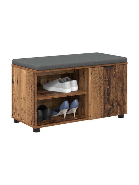 Mobilier de Intrare cu Bancă Old Wood 80x38x46cm