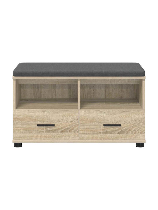 Έπιπλο Εισόδου με Παγκάκι Δρύς Sonoma 80x38x46εκ.