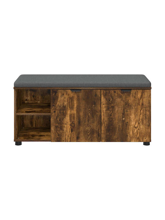 Entry Furniture with Bench Smoked Oak 100x38x46cm