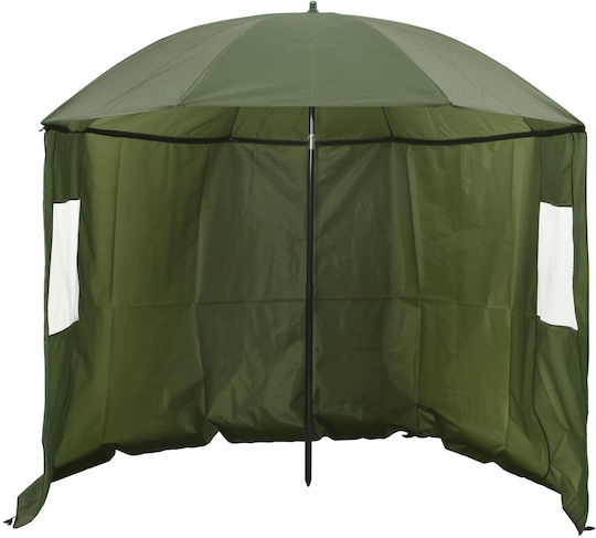 Vidaxl Fishing Umbrella Military Yellow 300 x 240 Cm