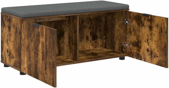 Eingangsmöbel mit Bank Smoked Oak 100x38x46cm