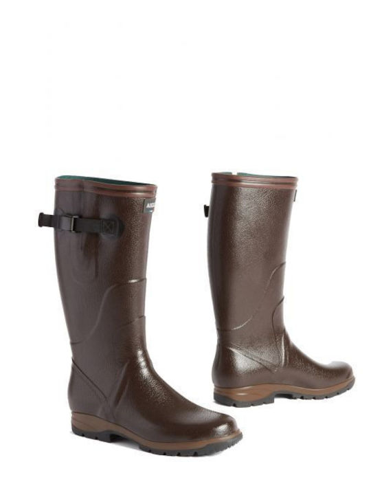 Aigle Terra Pro Vario Hunting Wellingtons in Brown color
