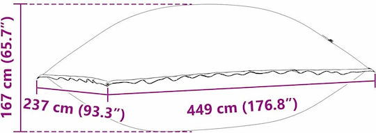 vidaXL Solar Pool Cover 400x200cm 1pcs
