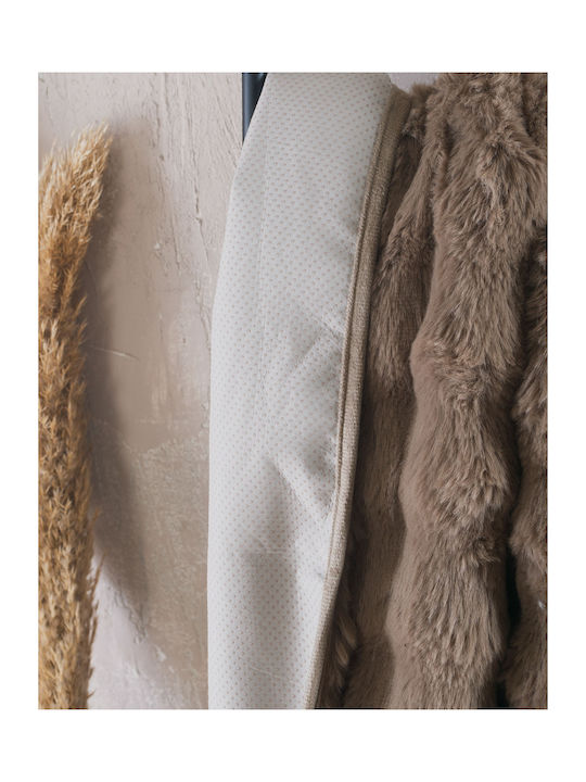 Rythmos Rabbit Four-Seater Sofa Fur Throw 180x330cm Taupe 117-112-053