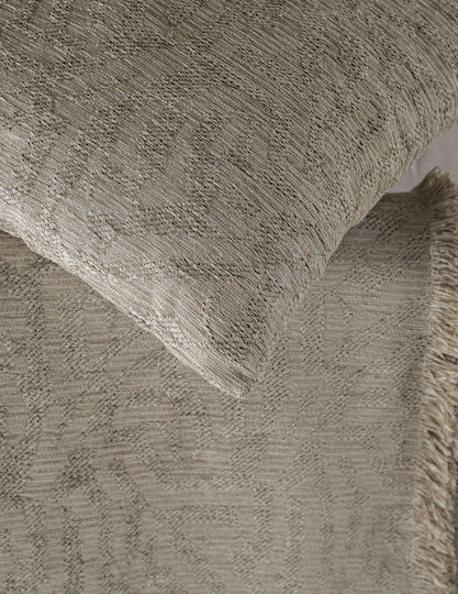Rythmos Melie Ριχτάρι Τριθέσιου Καναπέ Chenille 180x280εκ. Μπεζ