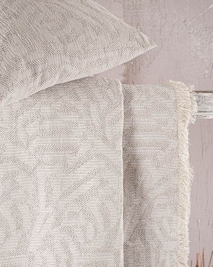 Rythmos Melie Ριχτάρι Τριθέσιου Καναπέ Chenille 180x280εκ. Μπεζ