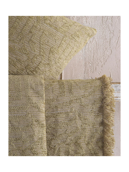 Rythmos Melie Ριχτάρι Διθέσιου Καναπέ Chenille 180x240εκ. Χρυσο Λαδι 117-176-3026