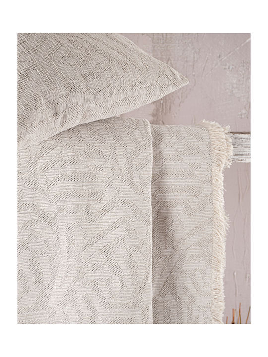 Rythmos Melie Ριχτάρι Πολυθρόνας Chenille 160x180εκ. Μπεζ 117-175-3025