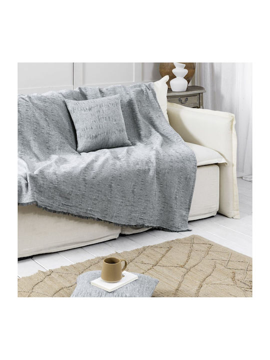Nima Benito Ριχτάρι Τριθέσιου Καναπέ Chenille 180x300εκ. Gray