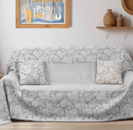 Madi Velrion Armchair Throw 170x180cm Gray