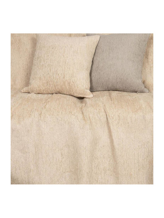 Nima Abrigo Ριχτάρι Πολυθρόνας Chenille 180x180εκ. Nude