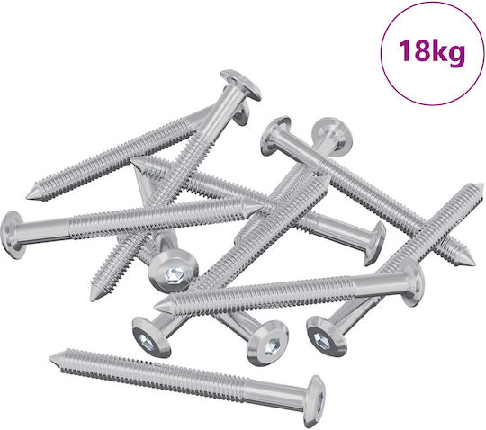 vidaXL Βίδα Εξάγωνη Μεταλλική με Μήκος 6mm 1600τμχ 18kg