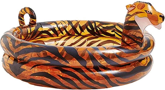Sunnylife Tully the Tiger Παιδική Στρογγυλή Πισίνα PVC 270lt Φουσκωτή 115x68εκ.