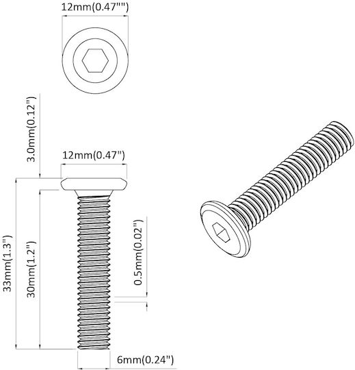vidaXL Wood Bolts Hexagon Metallic 2647pcs 18kg