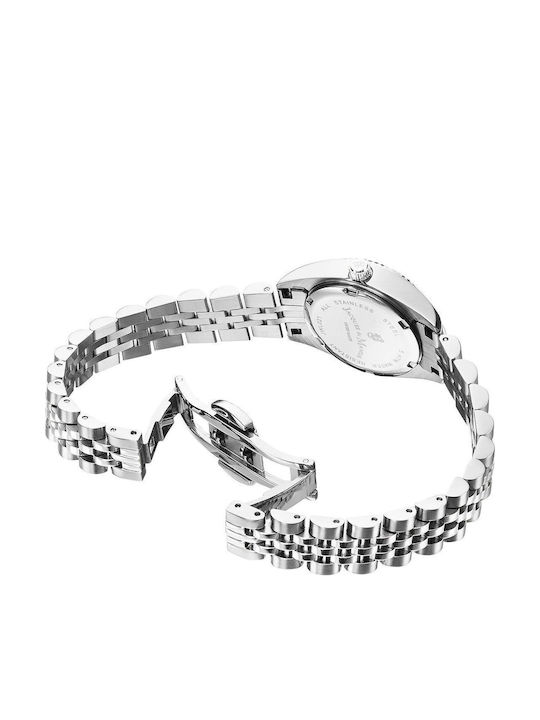Swiss Women's Watch with Silver Metal Bracelet