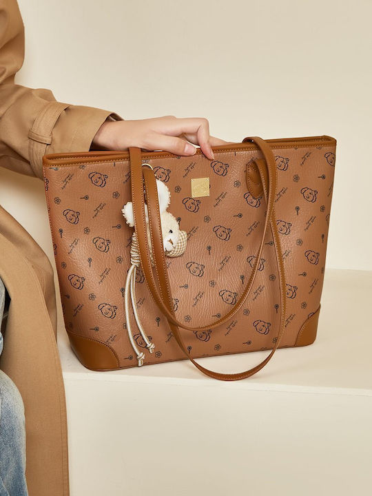 Women's Bag Shopper Shoulder Brown