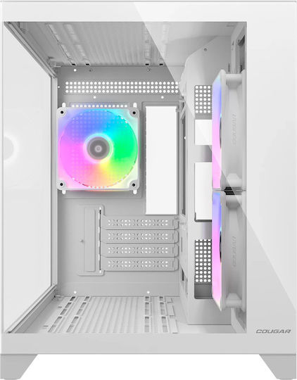 Cougar FV150 MINI Gaming Mini Tower Κουτί Υπολογιστή με Πλαϊνό Παράθυρο Λευκό
