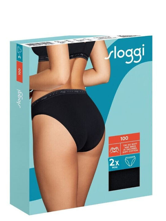 24/7 100 Mini Damen Slip Schwarz