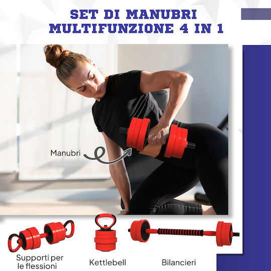 Sportnow Set De Gantere Cu Set De Gantere Greutate Totală 30kg