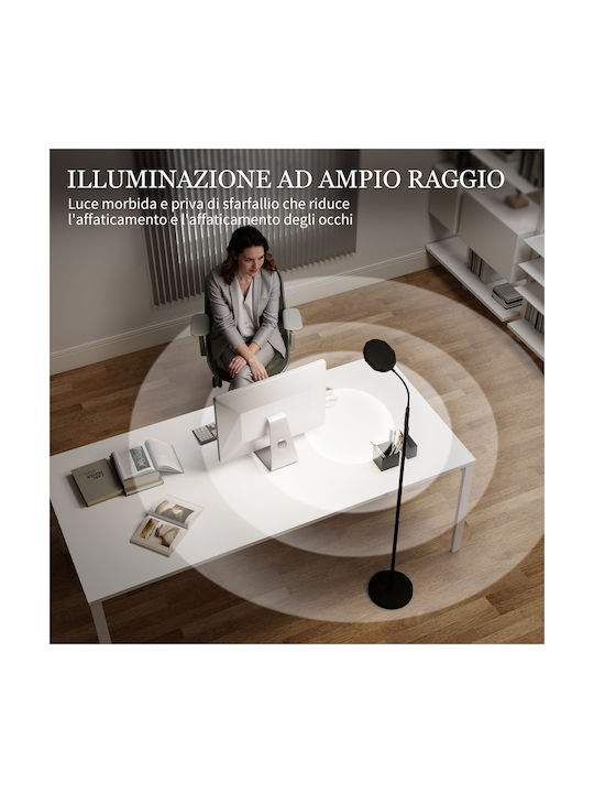 HomCom Floor Lamp H166cm. Black