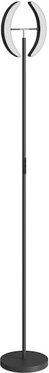HomCom LED Stehleuchte mit Warmweißem Licht 3100lm Schwarz