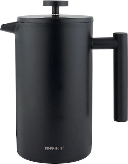 KING Hoff Manual Filter Coffee Maker Stainless Steel Black 1lt