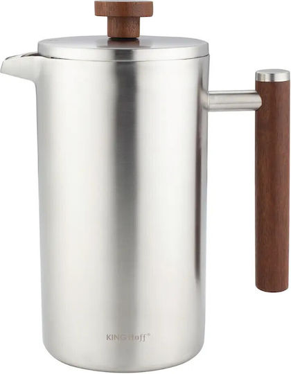 KING Hoff Manual Filter Coffee Maker Stainless Steel Silver 1lt